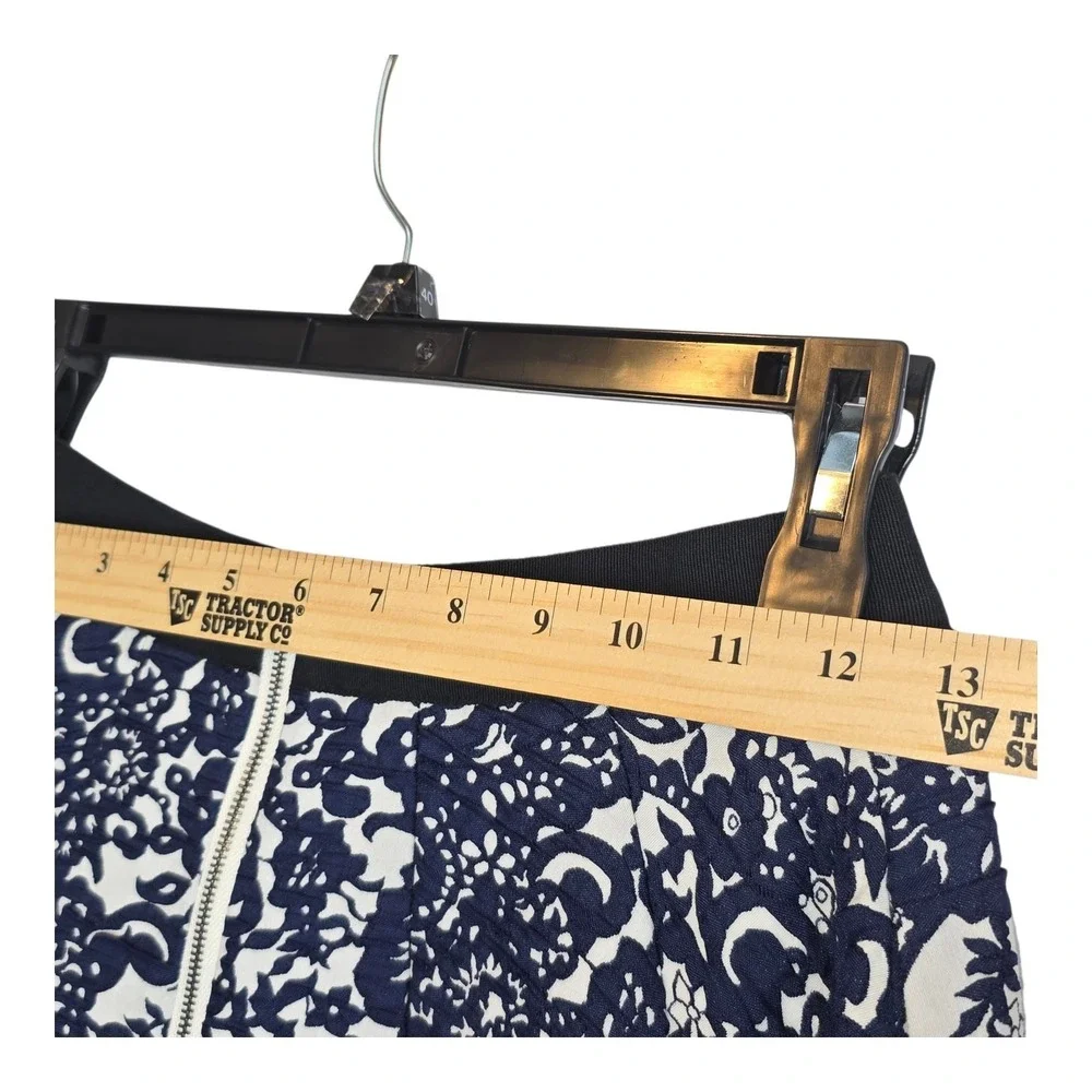 Anthropologie Sachin Babi Blue White Floral Skirt High-Low‎ Blue & White Size 4P